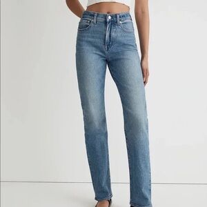 Madewell The Curvy Perfect Vintage Straight Jean High Waist Medium Wash 31